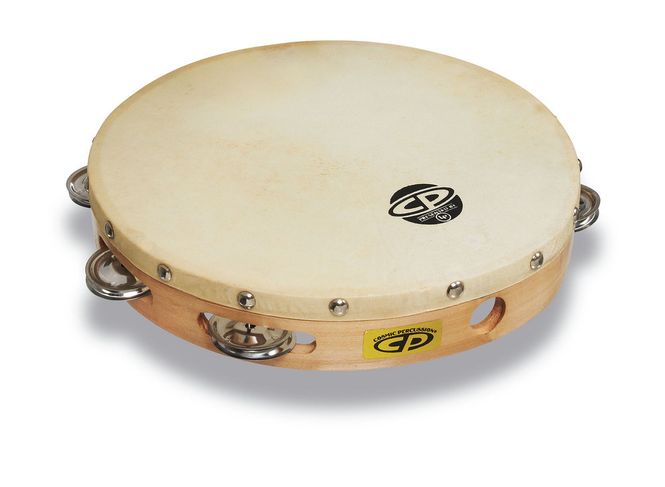 Hovedbilde Latin Percussion Tamburin CP379 i Tre m/skinn