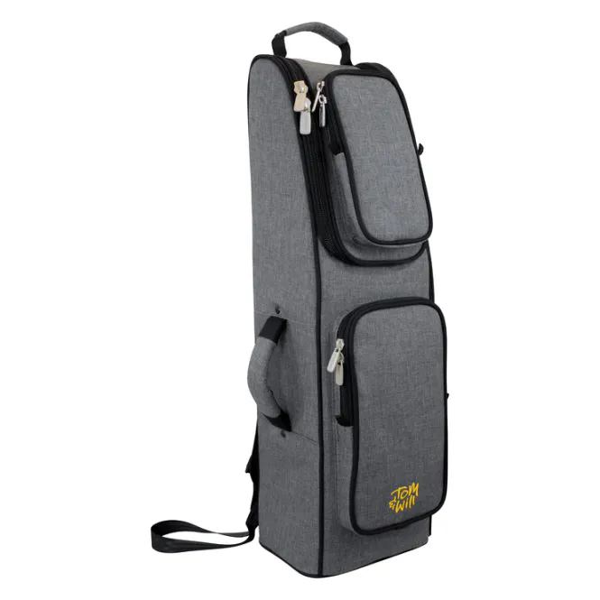 Hovedbilde Tom & Will fagott gigbag ~ Grå med rødt interiør