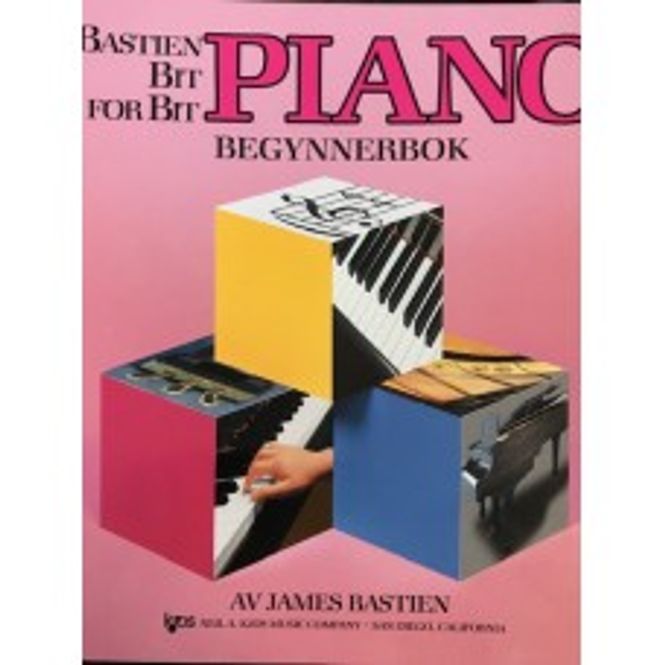 Hovedbilde Piano begynnerbok. Bastien Bit for Bit
