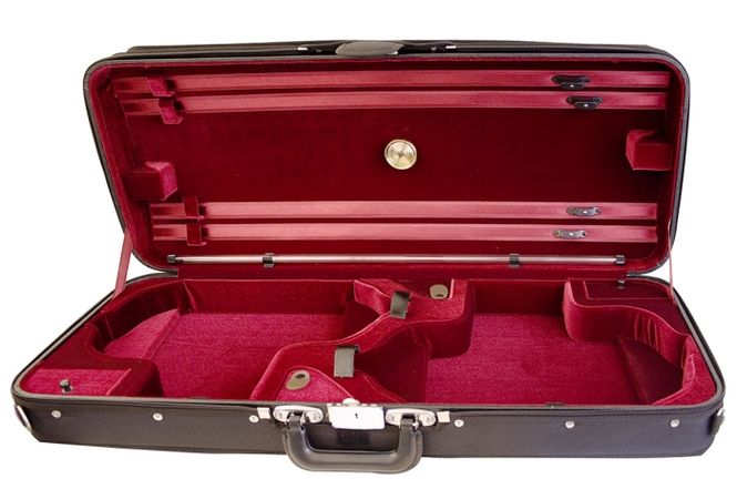 Hovedbilde Hidersine fiolinkoffert med dobbel buet treplate ...