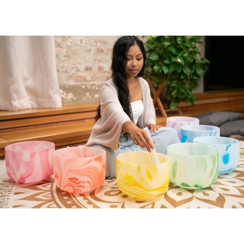 Meinl Sonic Energy Marble Crystal Singing Bowl Chakra Sett. MCSBSETCHA.